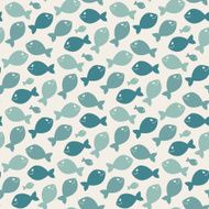 Vector fish pattern