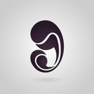 mom and baby logo vector
