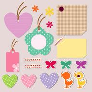 love tag and message note