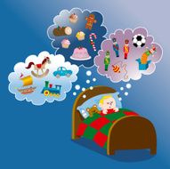Christmas dreamer cute boy
