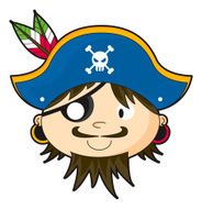 Pirate Captain Children&#039;s Paper Mask