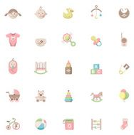 Baby icon set N3