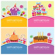 Birthday cards set