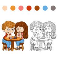 Coloring book (girl and boy)