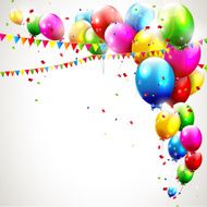 Modern colorful birthday background