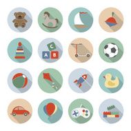 Toys Vector Flat Icons