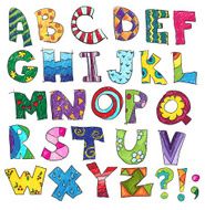 ABC Kids funny alphabet vector N2