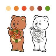 Coloring book (bear) N2