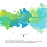 Vector watercolor template N23