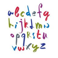 Hand written fresh vector font stylish drawn alphabet letters s