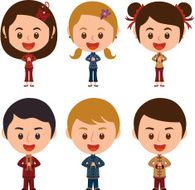 Chinese New Year kid Characters