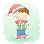scribbles christmas boy