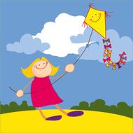 girl with kite N2