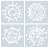 Four snowflakes