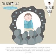 Children&#039;s fears Vector illustration N5