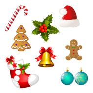 Set of Christmas icons - Clipart collection