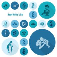 Happy Mothers Day Icons N14