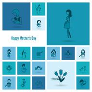 Happy Mothers Day Icons N15