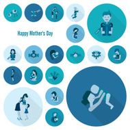 Happy Mothers Day Icons N17
