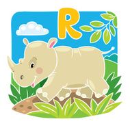 Little rhino Alphabet R