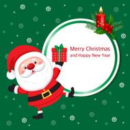 Greeting Christmas and New Year card