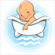 Baby zodiac Aquarius N2