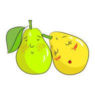 Fruit pear vector illustration