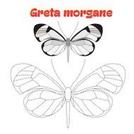 Educational game connect dots to draw butterfly N2