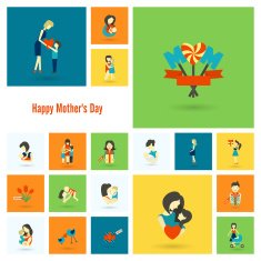Happy Mothers Day Icons N4