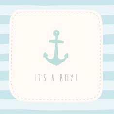 It's a boy marine greeting card