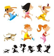 Children running N2