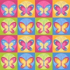 Seamless butterflies background