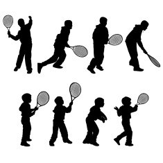 Kids playing tennis N2