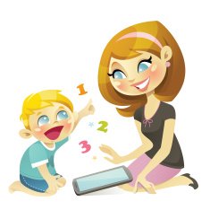 Learn to count with tablet