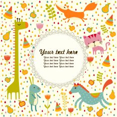 baby shower card with place for text
