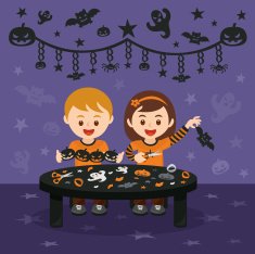 Halloween art and craft fun