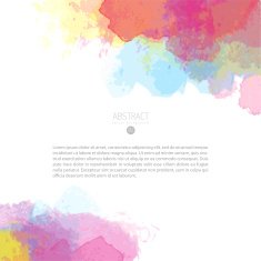 Vector watercolor template N18
