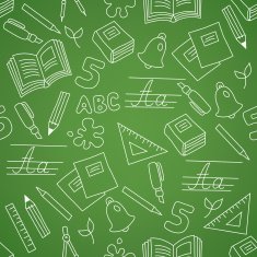 School seamless pattern