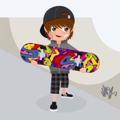 skater boy skateboard