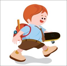 school boy overweight