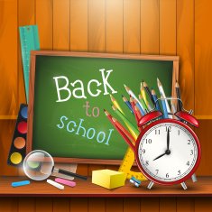 Back to school - vector background N3