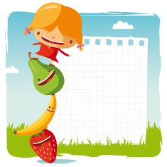 girl with funny fruits N2