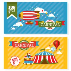 Country fair vintage invitation cards