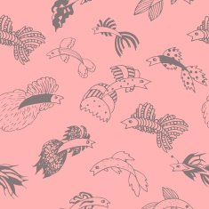 Pink fish pattern