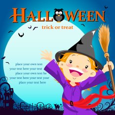 Halloween witch trick or treat