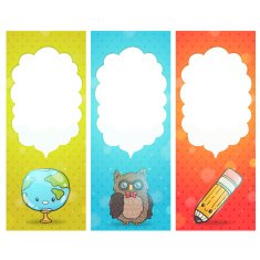 Cute cartoon characters Back to school background N3