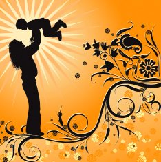 Mother floral background