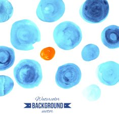 Circles background with orange center