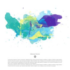 Vector watercolor template N21
