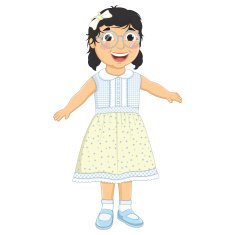 Girl Laughing Vector Illustration